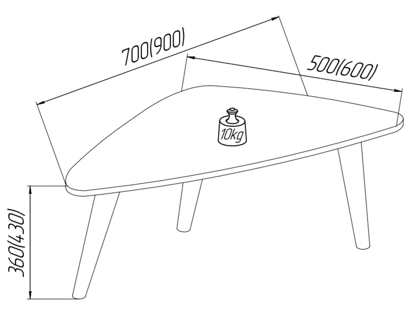 Konferenčný stolík Nord