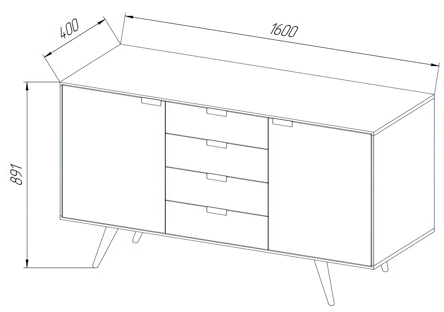 Komod z masívu Nord III