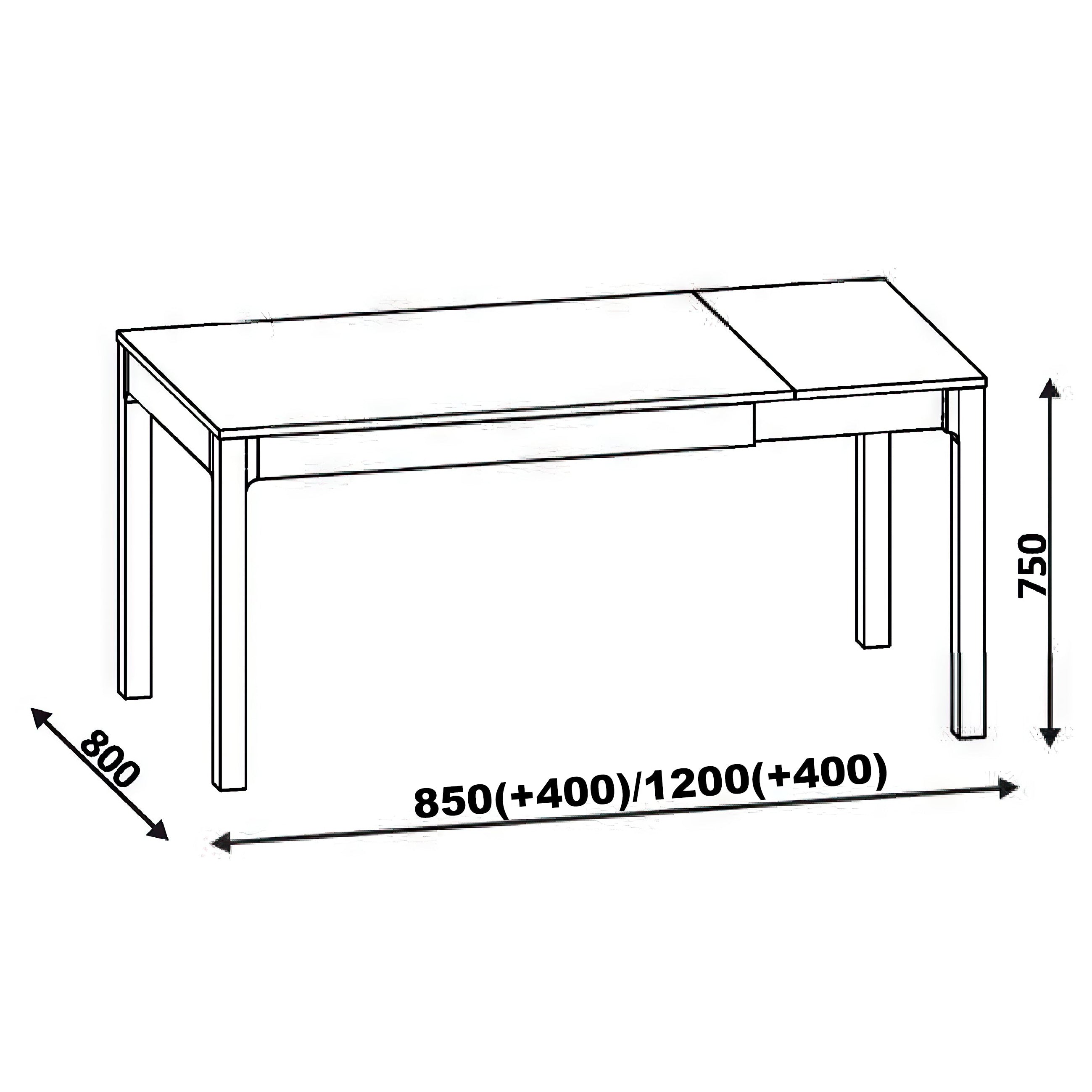 Rozkladací stôl Mira R