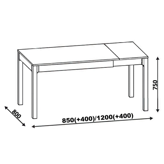 Rozkladací stôl Mira R