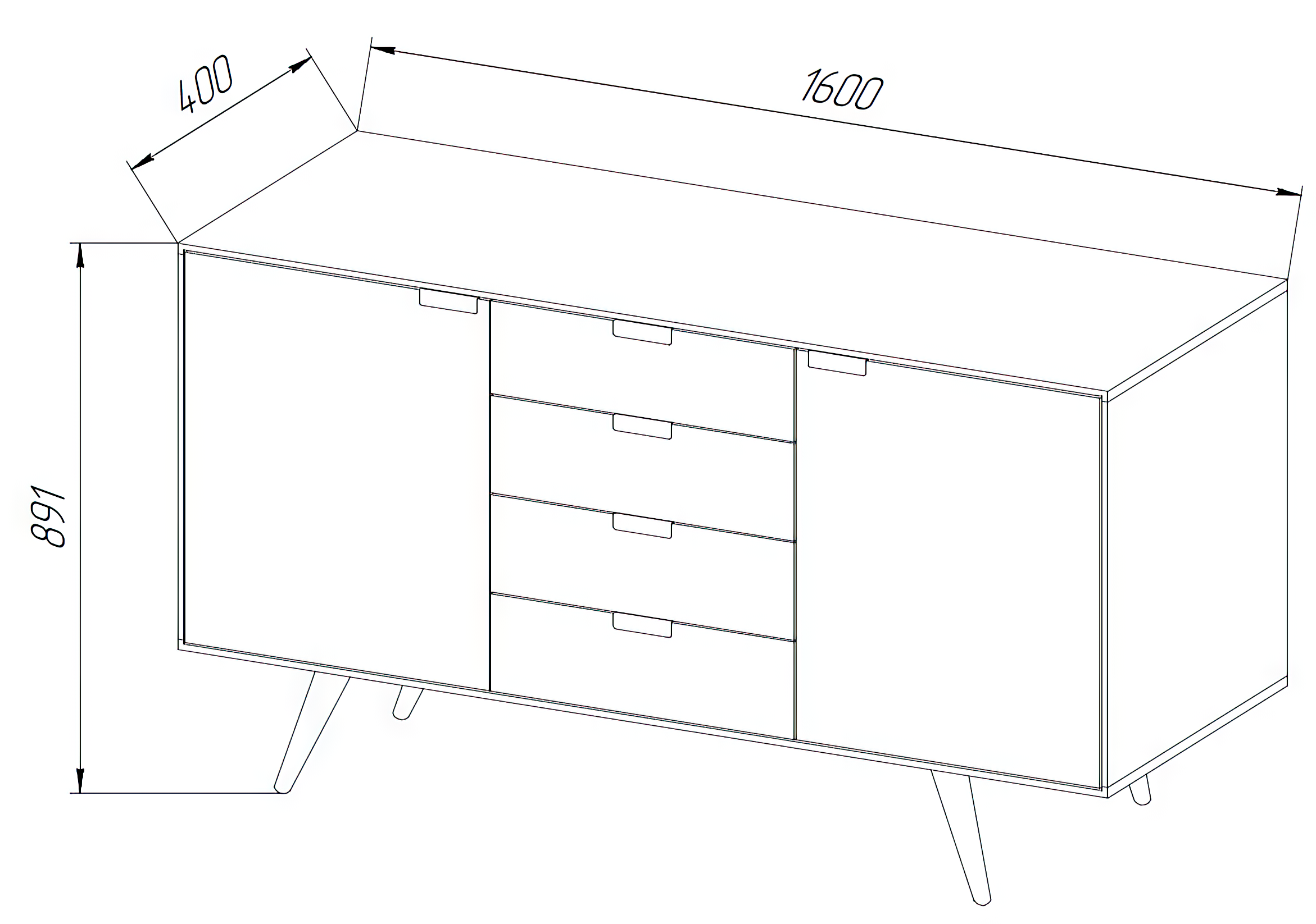Komod z masívu Nord III
