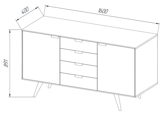 Komod z masívu Nord III
