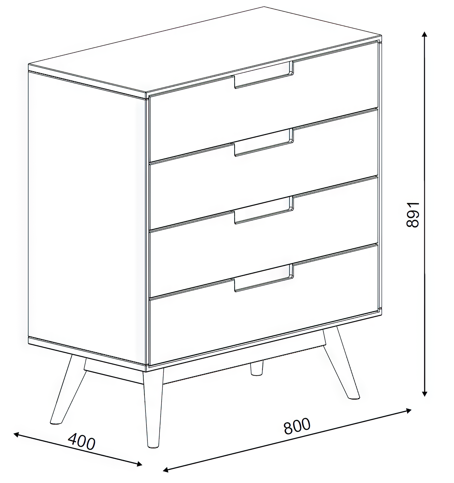 Komod z masívu Nord II