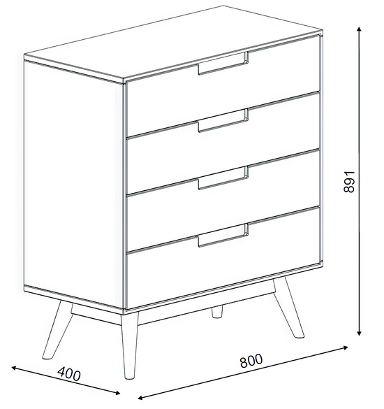 Komod z masívu Nord II