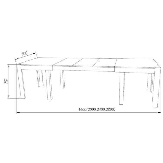 Rozkladací stôl Flex