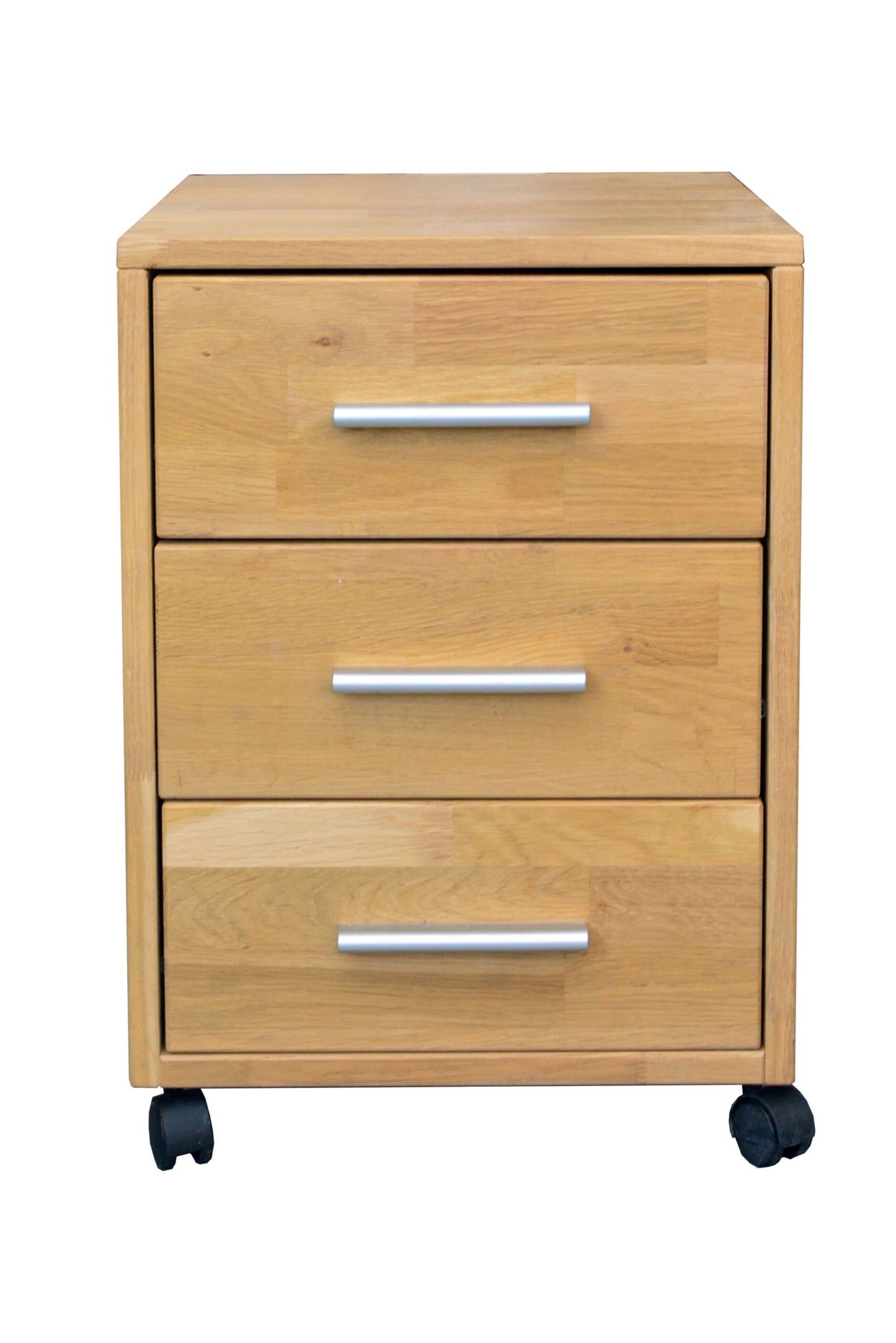 Focus – dubová úložná skrinka so 3 zásuvkami