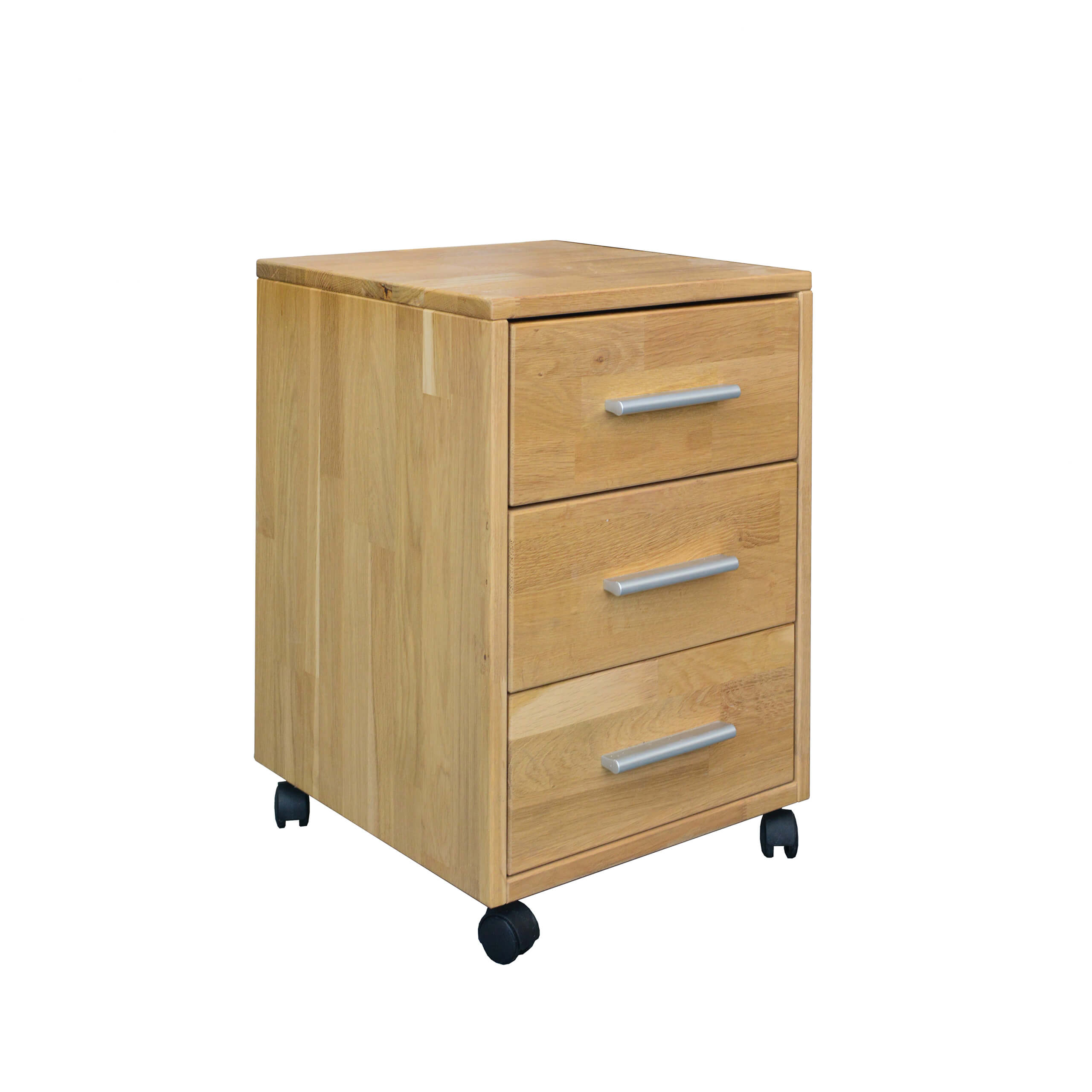 Focus – dubová úložná skrinka so 3 zásuvkami